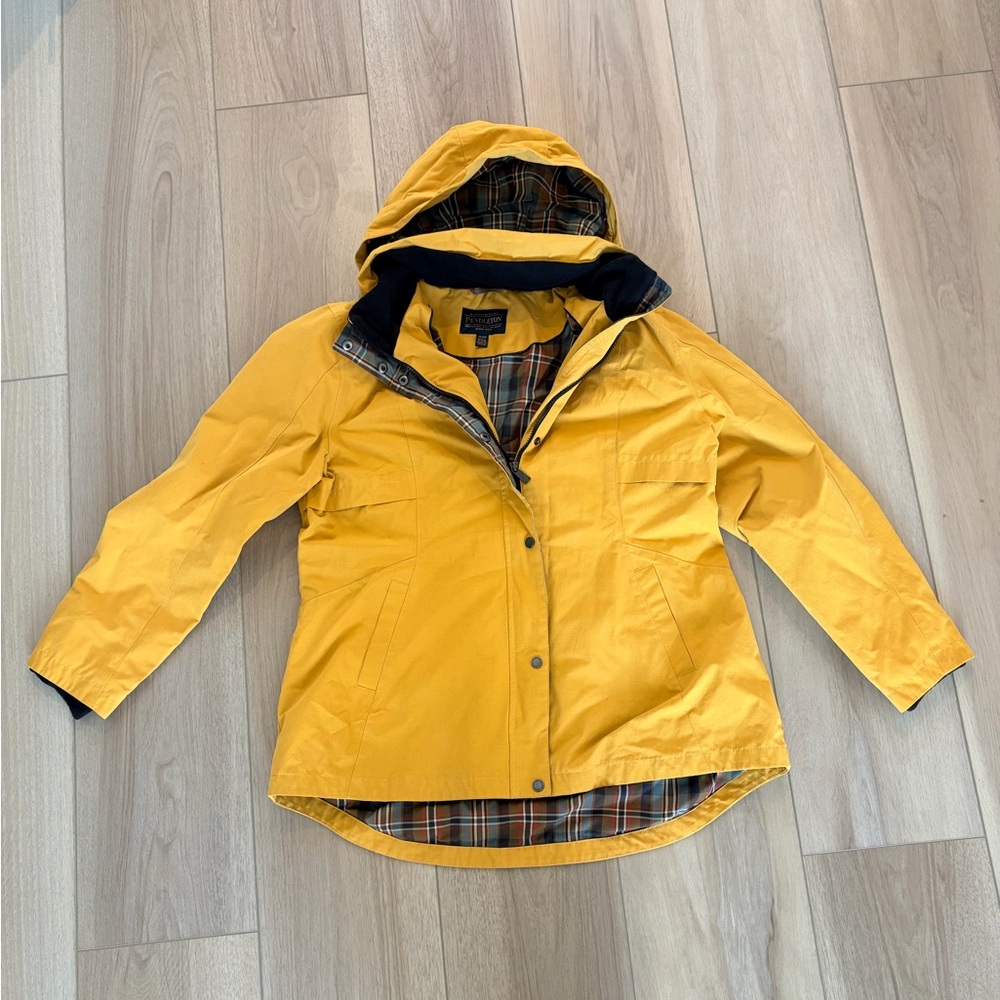 Pendleton Yellow Rain Jacket, X-Large - image 1